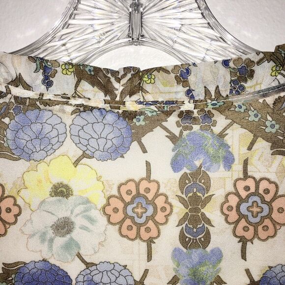 Umgee Boho Floral Mini Dress With Bell Sleeves Size Small - Picture 6 of 8